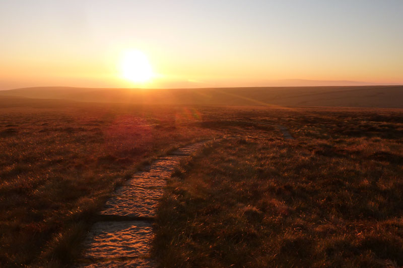 Sunset on Pendle